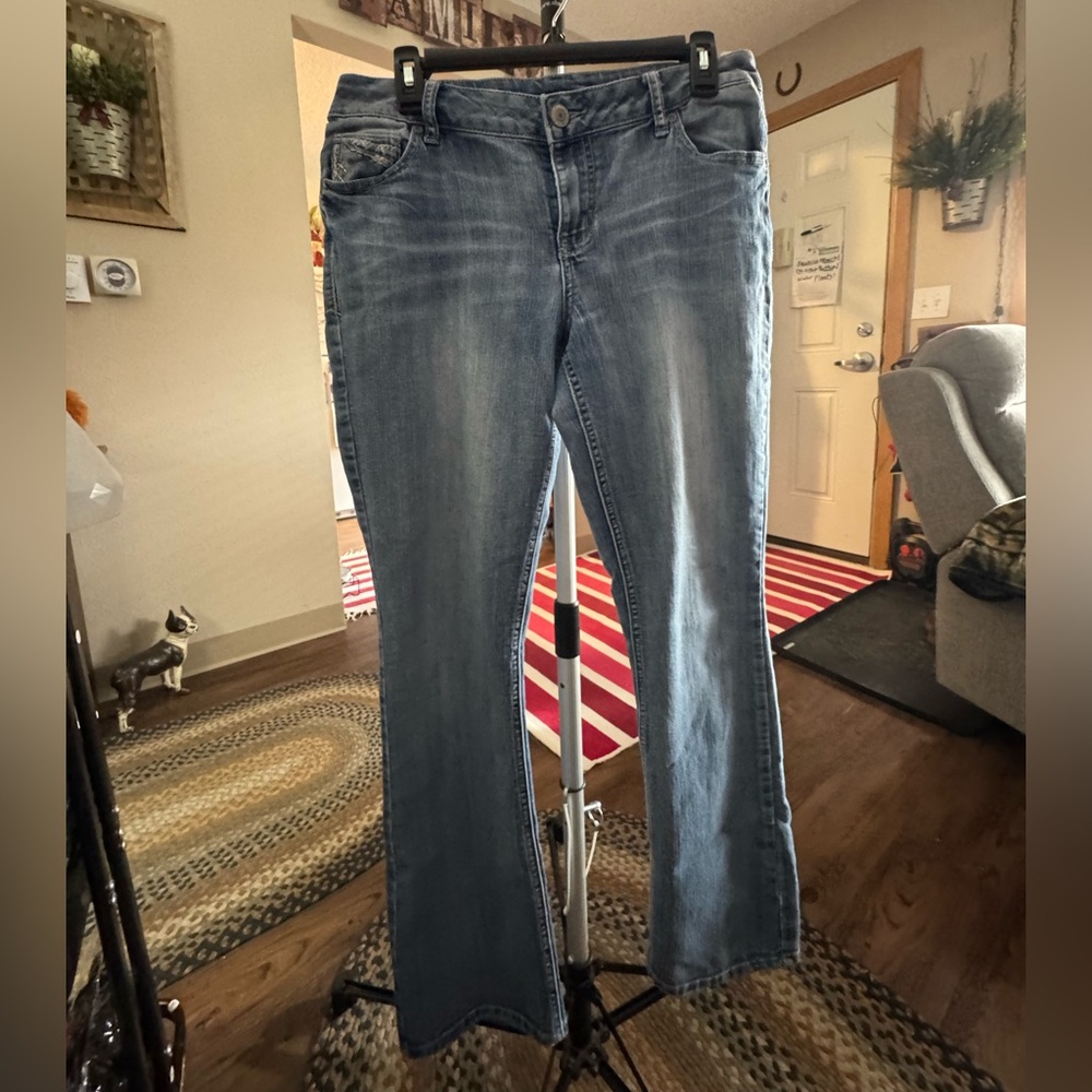 Maurices Women's Boot Cut Jeans in Light Blue
